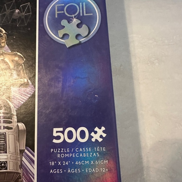 Star Wars Jigsaw Puzzle 500 Piece Foil A New Hope Poster Buffalo All Pieces Open - Picture 2 of 4